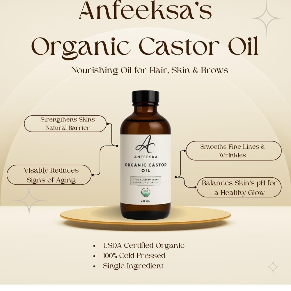 Anfeeksa Organic Castor Oil